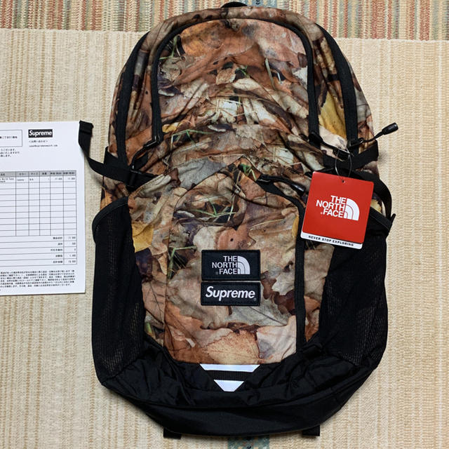 Supreme the North Face Backpack 枯葉