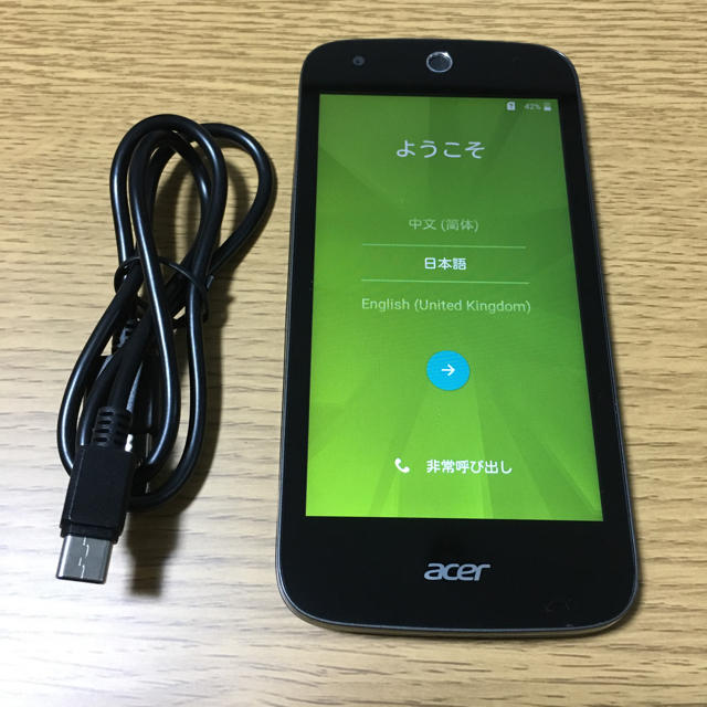 Acer(エイサー)のacer z330 simフリー 美品✨ スマホ/家電/カメラのスマートフォン/携帯電話(スマートフォン本体)の商品写真