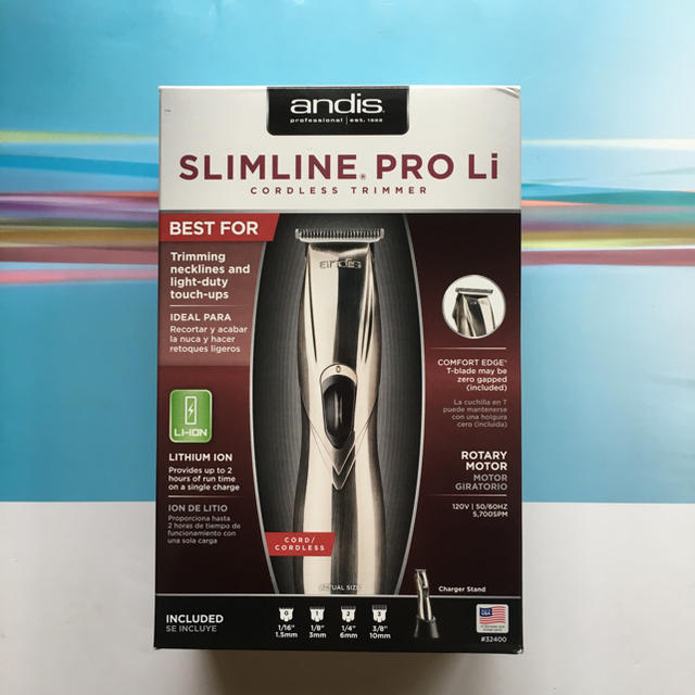 andis SLIMLINE PRO Li スキンフェードカット必需品❗️