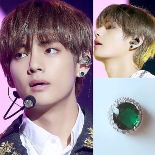 BTS テテ着用風ピアスorイヤリング 片耳(ピアス(片耳用))