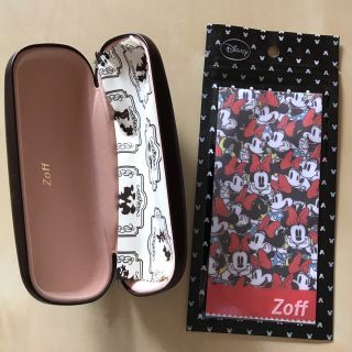 ゾフ(Zoff)の【まろん様専用】Zoff ディズニー メガネケース（ミニーのクロス付き）(サングラス/メガネ)