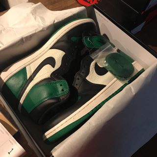 ナイキ(NIKE)の自身購入確実正規品 Air jordan 1 high pine green(スニーカー)