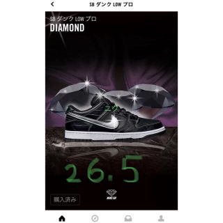 ナイキ(NIKE)のNIKE SB ダンク LOW プロ DIAMOND ナイキ ダイヤモンド (スニーカー)