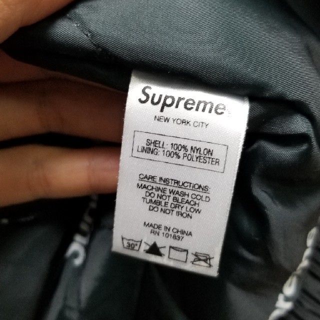 SUPREME sideline side logo parka 黒 16aw SUPREME sideline side logo parka 黒 16aw