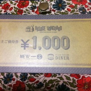 ヴィレッジヴァンカード 優待券 3000円分(ショッピング)