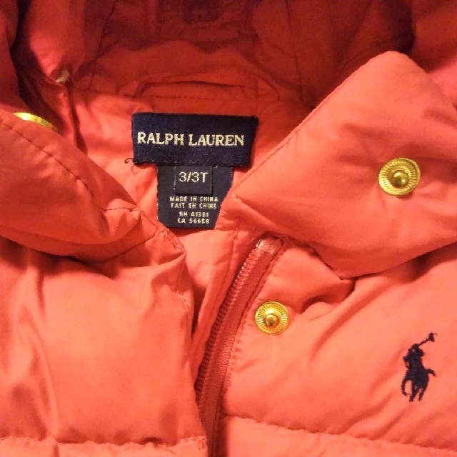 Ralph Lauren(ラルフローレン)の専用出品♡極上ダウン♡ボリュームたっぷり♡ペプラム♡ダウンジャケット キッズ/ベビー/マタニティのキッズ服女の子用(90cm~)(ジャケット/上着)の商品写真