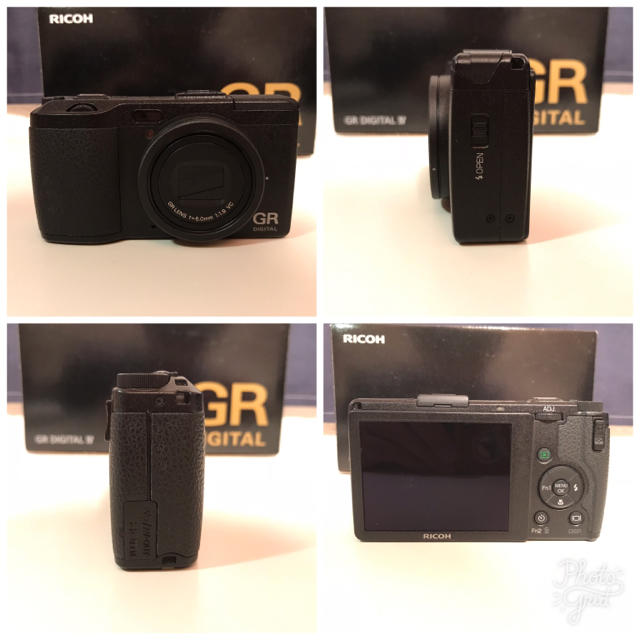 RICOH(リコー)のRICOH GR Digital 4 予備バッテリー付き スマホ/家電/カメラのカメラ(コンパクトデジタルカメラ)の商品写真