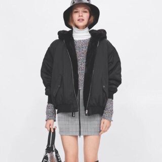 ザラ(ZARA)の【XS 送料込】ZARA リバーシブルボンバージャケット 新品 未使用(ブルゾン)