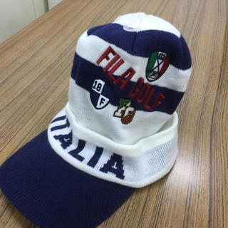 フィラ(FILA)のフィラゴルフ   ニット帽  FILA golf   つば付き(その他)