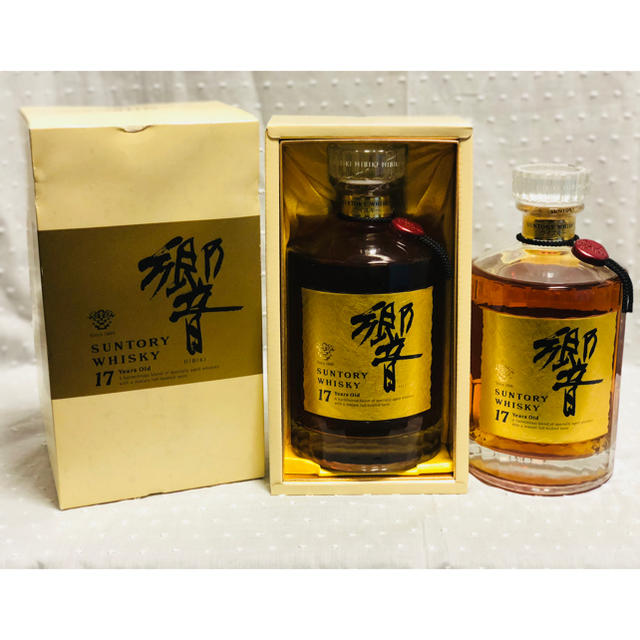 サントリー(サントリー)の【古酒・未開栓】響17年 ゴールドラベル 2本 食品/飲料/酒の酒(ウイスキー)の商品写真