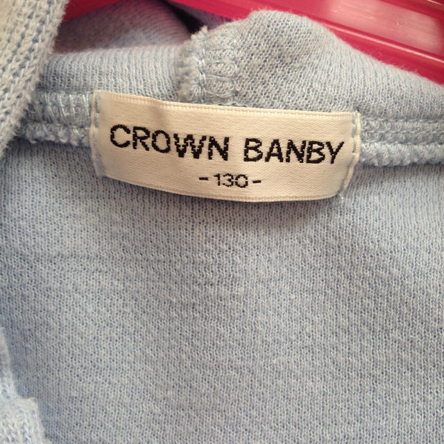 CROWN BANBY(クラウンバンビ)の パーカー 130 キッズ/ベビー/マタニティのキッズ服女の子用(90cm~)(ジャケット/上着)の商品写真