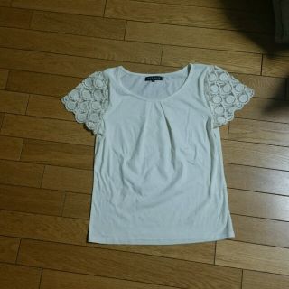 ミッシュマッシュ(MISCH MASCH)のMISCH MASCH袖レースTシャツ(Tシャツ(半袖/袖なし))