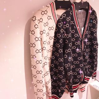 ロマンティックスタンダード(Romantic Standard)の【新品】値下げ！Gucci柄カーディガン(カーディガン)