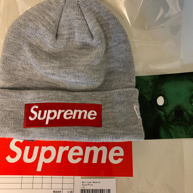 HeatherGreySUPREME Box Logo Beanie ビーニー シュプリーム New