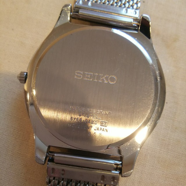 SEIKO - SEIKO 腕時計 5Y66-0AB0 電池交換済の通販 by かずまん's shop｜セイコーならラクマ