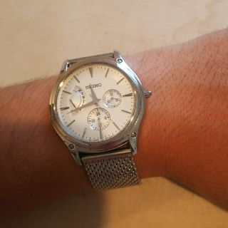 セイコー(SEIKO)のSEIKO 腕時計 5Y66-0AB0 電池交換済(腕時計(アナログ))