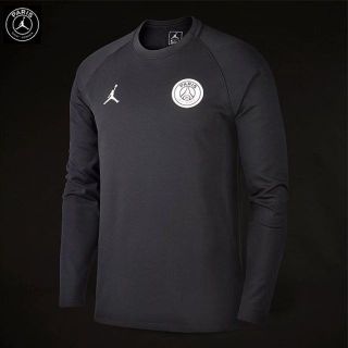 ナイキ(NIKE)の★送料無料★UK直輸入★ジョーダンxパリサンジェルマン★スクワッドトップ★黒XL(Tシャツ/カットソー(七分/長袖))