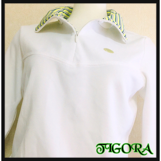 ティゴラ(TIGORA)の[TIGORA]メッシュ ポロシャツ 半袖 白 爽やかトップス ティゴラ(トレーニング用品)