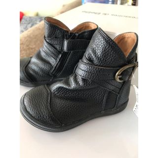 ベベ(BeBe)のBe Be べべ ショートブーツ 黒 14cm 新品(ブーツ)