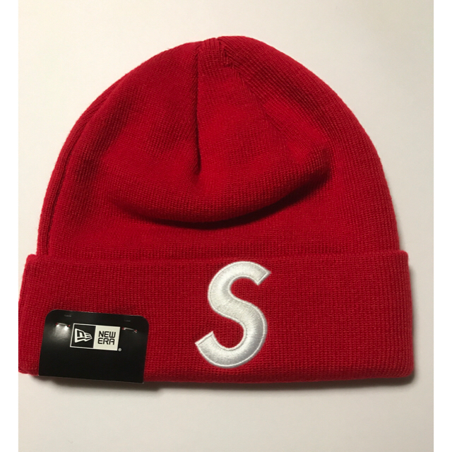 ニット帽/ビーニーSUPREME New Era S Logo Beanie シュプリーム RED