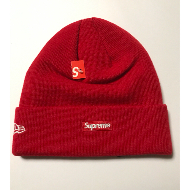 ニット帽/ビーニーSUPREME New Era S Logo Beanie シュプリーム RED