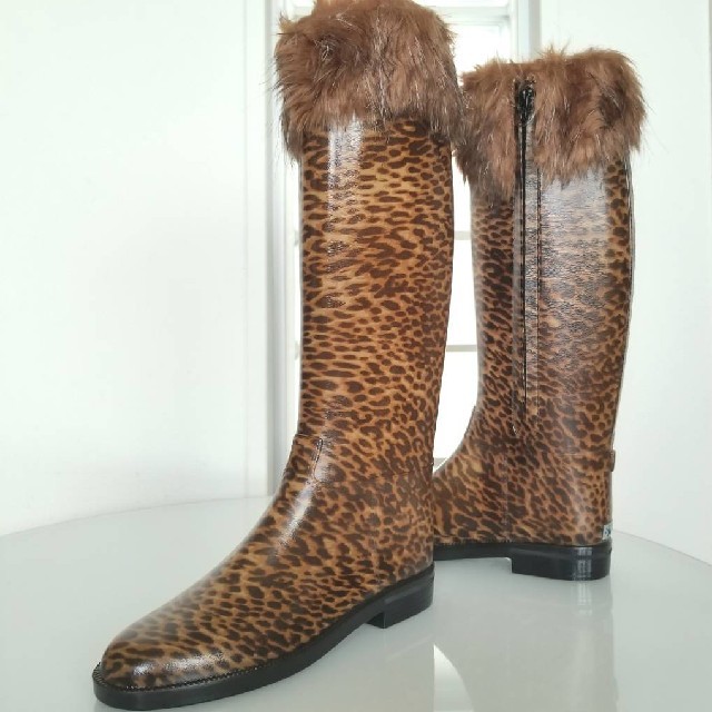 Dafna Boots(ダフナブーツ)のダフナ　レオパード柄レインブーツ新品 レディースの靴/シューズ(レインブーツ/長靴)の商品写真