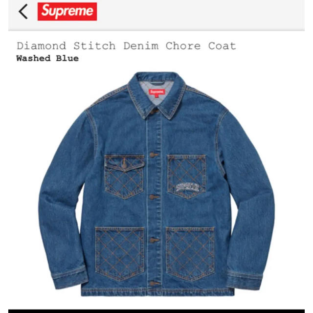 supreme Denim Chore Coat Lサイズ