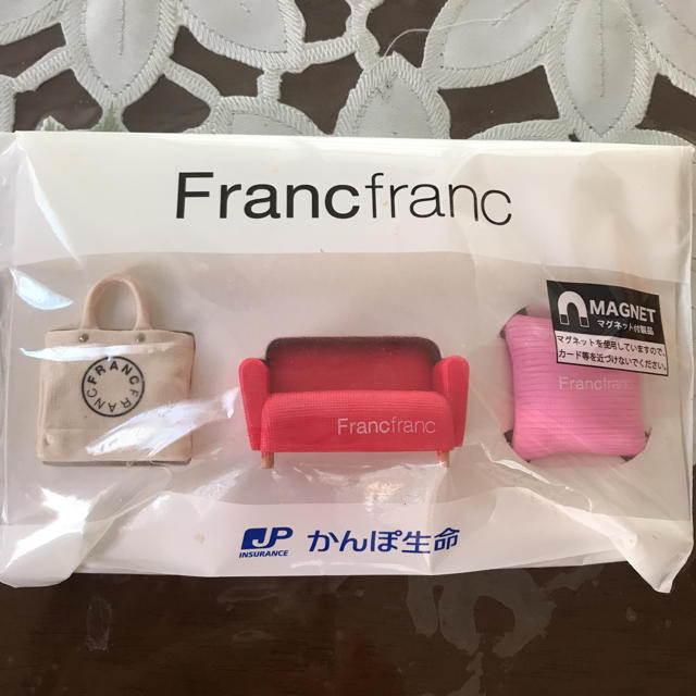 Francfranc(フランフラン)のフラン フランマグネット三個セット エンタメ/ホビーのおもちゃ/ぬいぐるみ(キャラクターグッズ)の商品写真