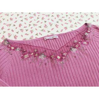 ウィルセレクション(WILLSELECTION)のL様専用！ウィルセレクション♡大人気 お花刺繍ニット(ニット/セーター)