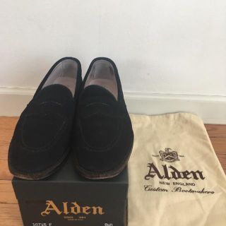 オールデン(Alden)の【週末限定値下げ】バーニーズ別注 ローファーネイビー(ドレス/ビジネス)