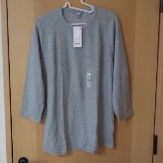 ユニクロ(UNIQLO)のﾀｸﾞ付き＊七分袖Tｼｬﾂ(Tシャツ/カットソー(七分/長袖))