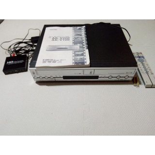 希少】東芝　AK-V100  カンタロウ　VHS一体型HDD＆DVDレコーダ搭載(DVDレコーダー)