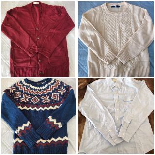 ハーヴァード(HARVARD)の古着 まとめ売り 冬服 ニット カーディガン Yシャツ(ニット/セーター)