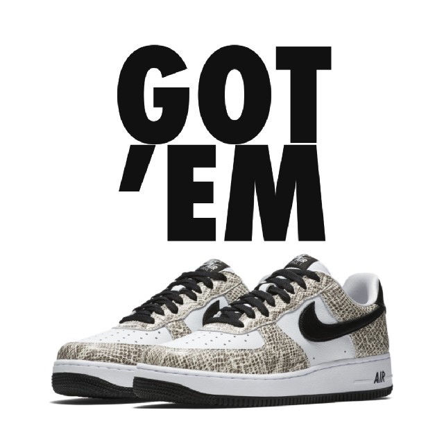 【26.5】NIKE AIR FORCE 1LOW COCOA SNAKE靴/シューズ