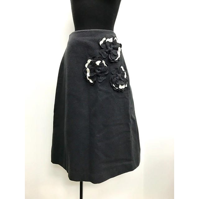 品質満点 Marni - MARNI フラワーパッチワークウールスカート ロングスカート