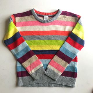 ベビーギャップ(babyGAP)のbaby GAP マルチボーダー クルーネックニット(ニット)