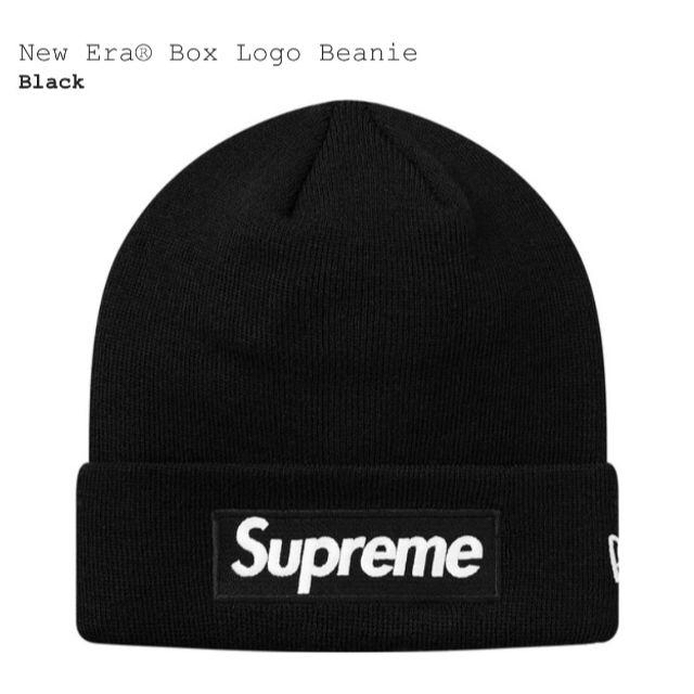 ニット帽/ビーニーSupreme New Era Box Logo Beanie Black　黒