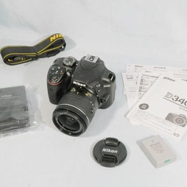 Nikon D3400 AF-P 18-55mm VR レンズキット 送料無料-
