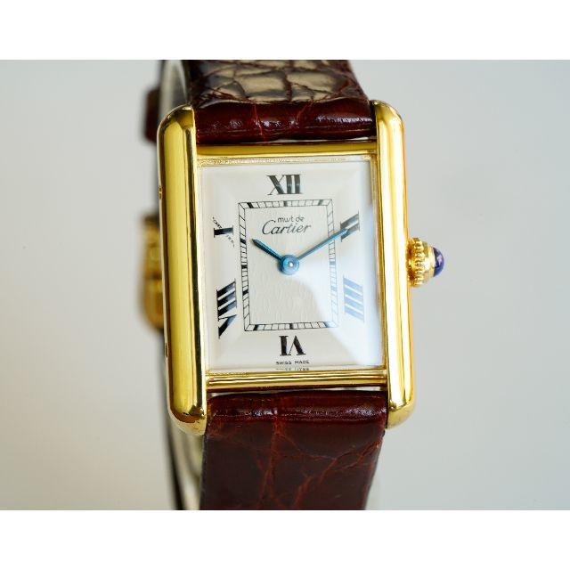 Cartier - 美品 カルティエ マスト タンク ホワイト SM Cartier