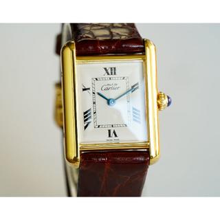 カルティエ(Cartier)の美品 カルティエ マスト タンク ホワイト SM Cartier (腕時計)