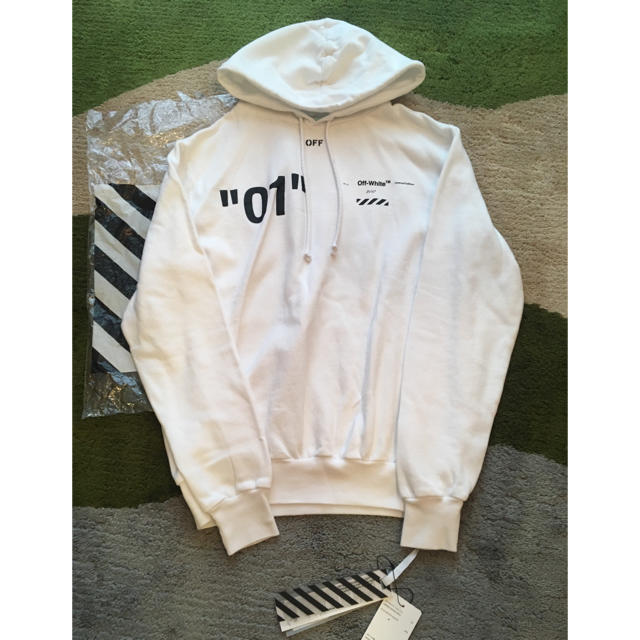 off-white 01 diagonal for all パーカー xs