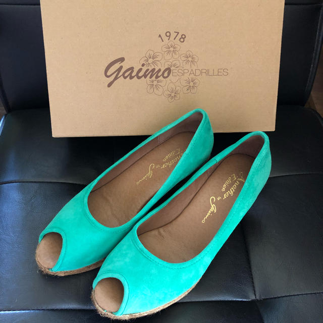 gaimo(ガイモ)の【新品】Another Edition by gaimo ガイモ グリーン 38 レディースの靴/シューズ(サンダル)の商品写真