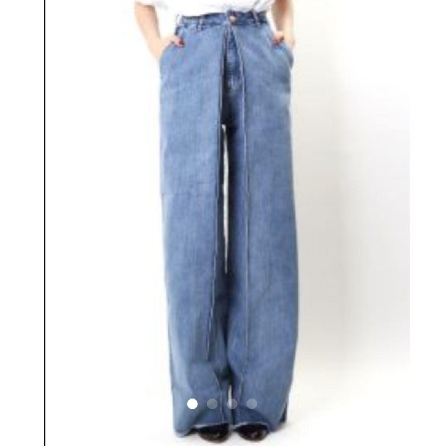 JOHN LAWRENCE SULLIVAN(ジョンローレンスサリバン)のAALTO(アールト) jeans with pleats 80s blue レディースのパンツ(デニム/ジーンズ)の商品写真