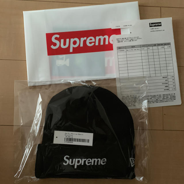 直販最安価格 supreme☆box logo beanie☆black☆newera | www