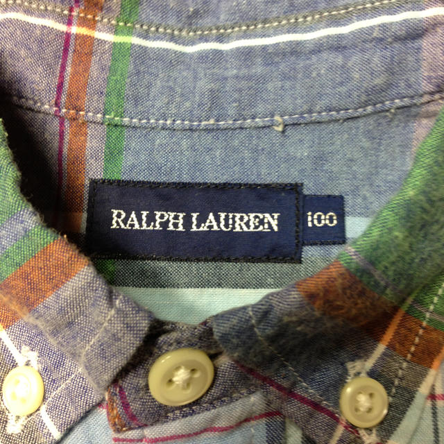 Ralph Lauren(ラルフローレン)のラルフローレン半袖チェックシャツ キッズ/ベビー/マタニティのキッズ服男の子用(90cm~)(その他)の商品写真