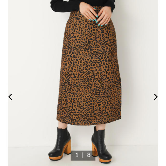 SLY(スライ)のSLY 今季人気完売商品 新品未使用タグ付き レオパ スカート レディースのスカート(ロングスカート)の商品写真