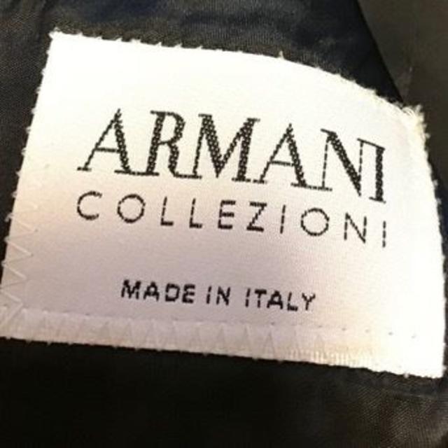 ARMANI COLLEZIONI - ARMANI COLLEZIONI ブラックウールチェスター