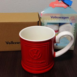 フォルクスワーゲン(Volkswagen)の【Volkswsgen】ノベルティ マグカップ１個 おまけつき☺︎(ノベルティグッズ)