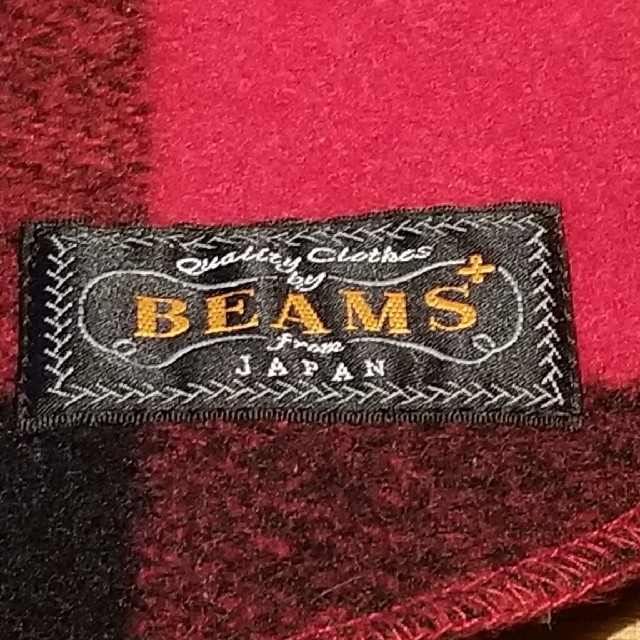 BEAMS(ビームス)の[送料無料]BEAMS ビームス ウール マフラー バッファローチェック 赤 メンズのファッション小物(マフラー)の商品写真