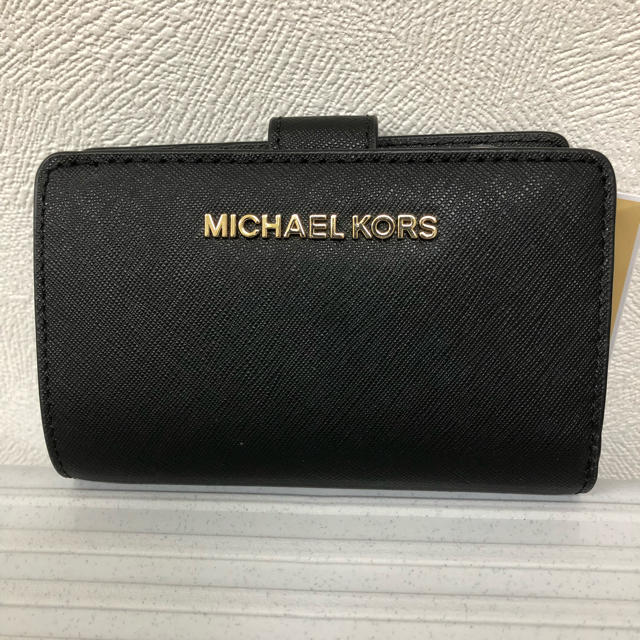 マイケルコース 、折財布、新品未使用、人気のブラック(^^)